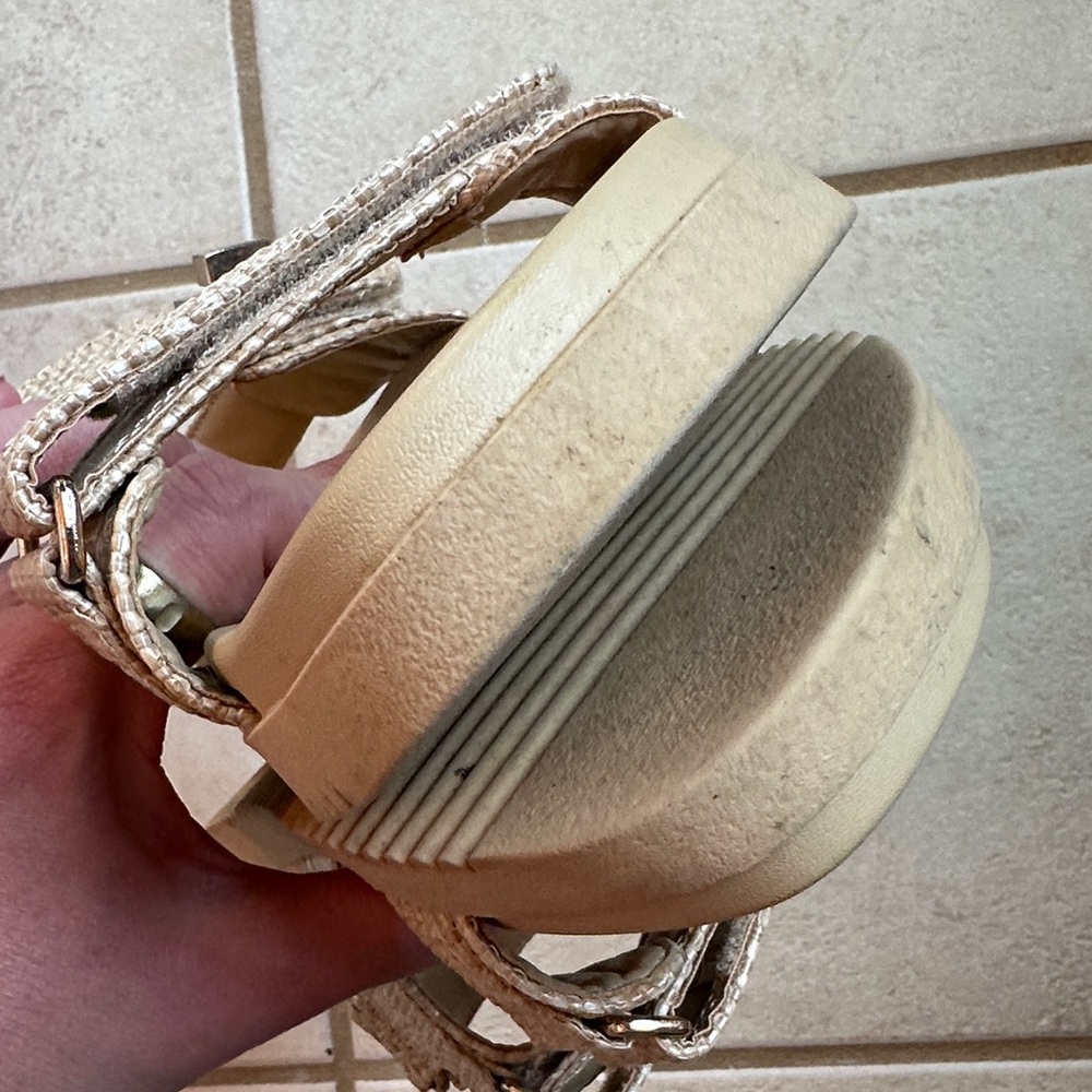 a new day Gold Woven Double-Strap Slide Sandals - Picture 4 of 5